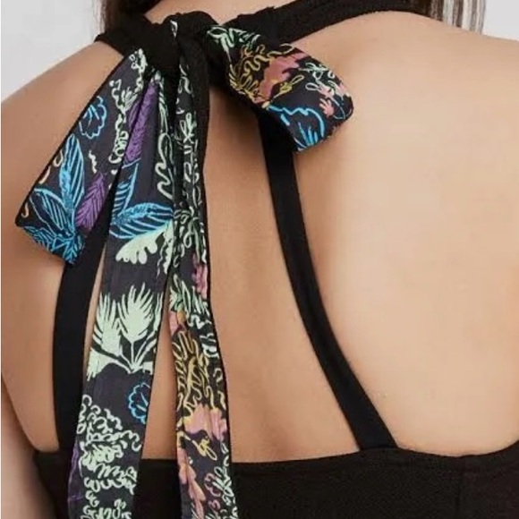 Free People Black Open Back Tank Top - Picture 3 of 15